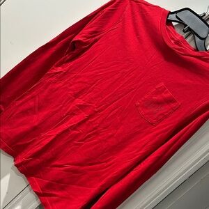 Vineyard Vines Red Long Sleeve Men's Shirt